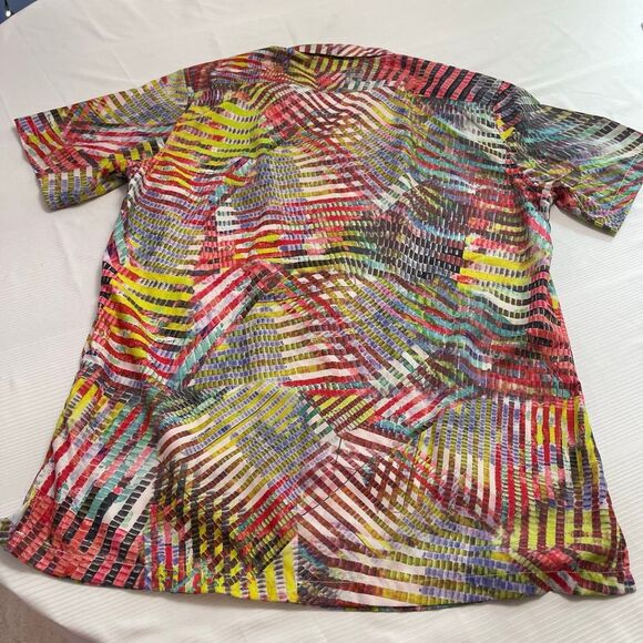 Inserch ICON Men’s Short Sleeve Retro Button Up Shirt Size Large - Picture 4 of 5